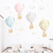 DreamSky Hot Air Balloon Wall Decals Watercolor Nursery Stickers For Kids Rooms 3