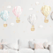 DreamSky Hot Air Balloon Wall Decals Watercolor Nursery Stickers For Kids Rooms 4