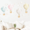 DreamSky Hot Air Balloon Wall Decals Watercolor Nursery Stickers For Kids Rooms 5