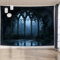 EtherealView Gothic Window Tapestry Lush Green Landscape Wall Hanging Decor 3