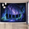 EtherealView Gothic Window Tapestry Lush Green Landscape Wall Hanging Decor 9
