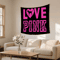 BlushLove Pink LOVE Tapestry Romantic Wall Hanging For Cozy Bedroom Decor 4