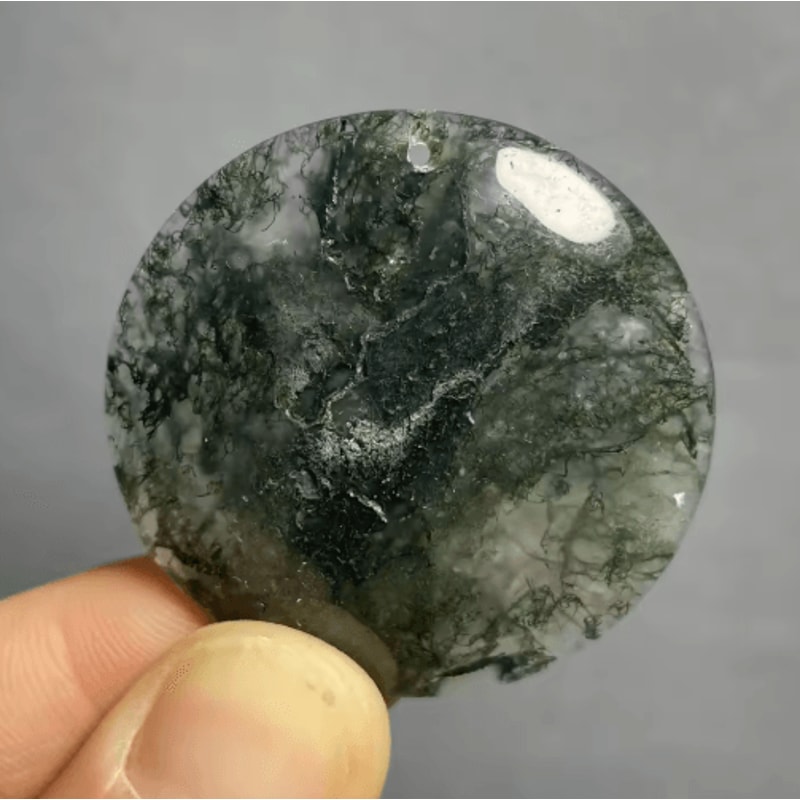 AuraStone Agate Pendant Natural Quartz Healing Crystal Jewelry Decor 6