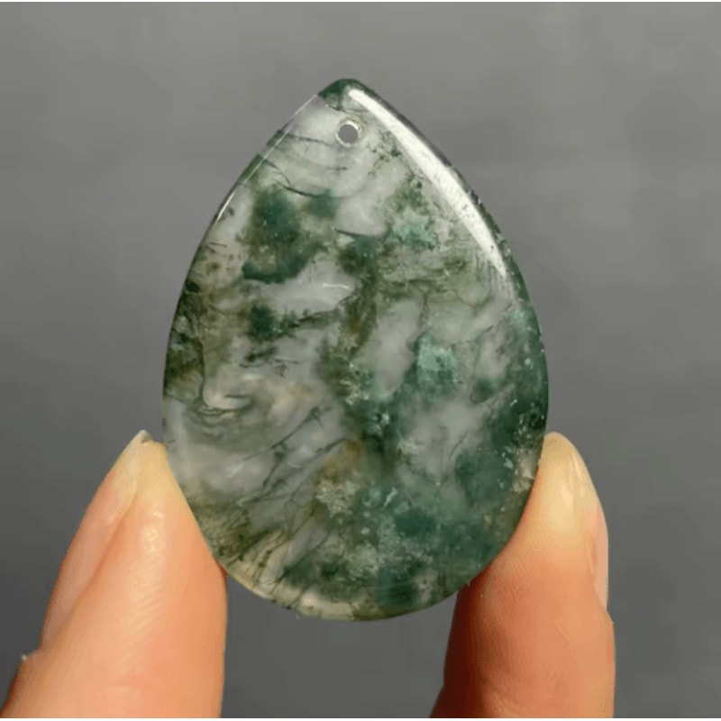 AuraStone Agate Pendant Natural Quartz Healing Crystal Jewelry Decor 16