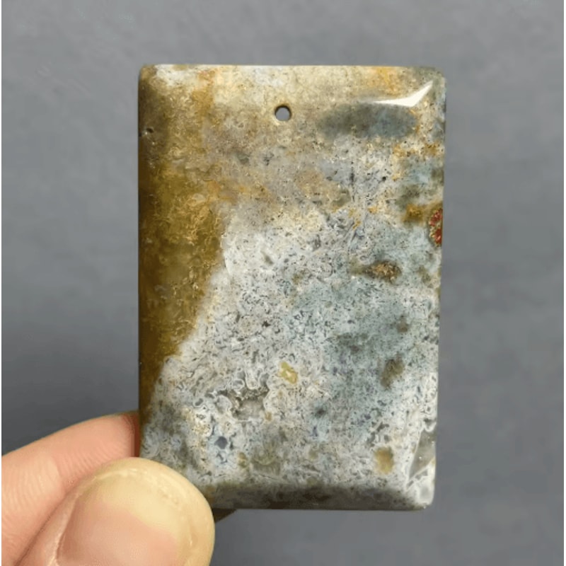 AuraStone Agate Pendant Natural Quartz Healing Crystal Jewelry Decor 9