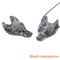 SpiritWolf Crystal Wolf Head Pendant HandCarved Gemstone Necklace Charm 23