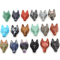 SpiritWolf Crystal Wolf Head Pendant HandCarved Gemstone Necklace Charm 0