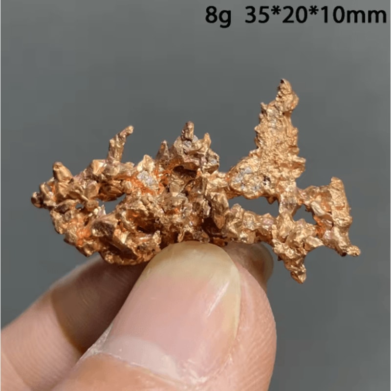 TerraCore Native Copper Cluster Natural Mineral Specimen For Decor Collection 8