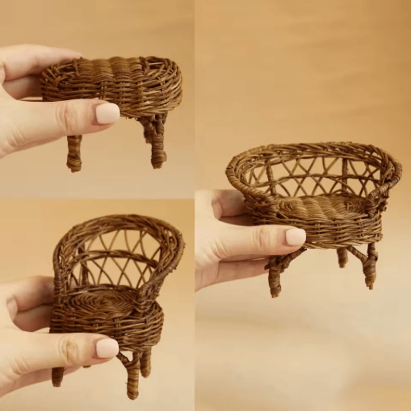 Tiny Living Miniature Furniture Set Realistic Dollhouse Decor For Every Room 8