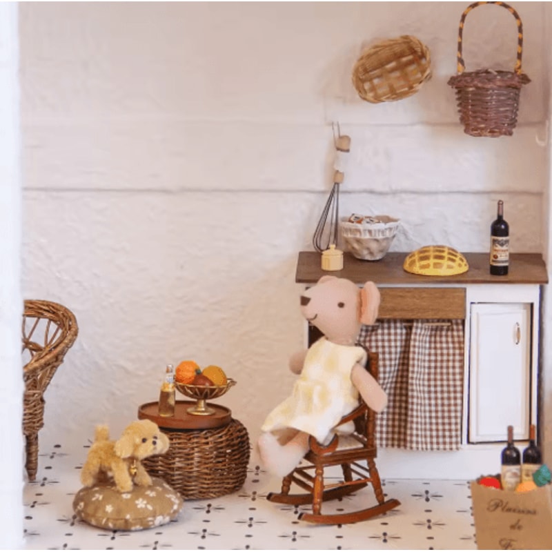 Tiny Living Miniature Furniture Set Realistic Dollhouse Decor For Every Room 13