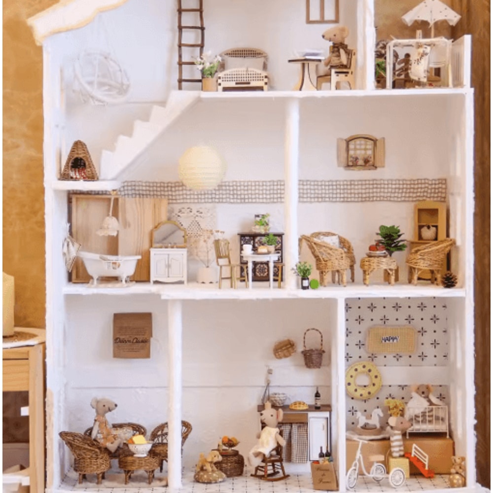 Tiny Living Miniature Furniture Set Realistic Dollhouse Decor For Every Room 16