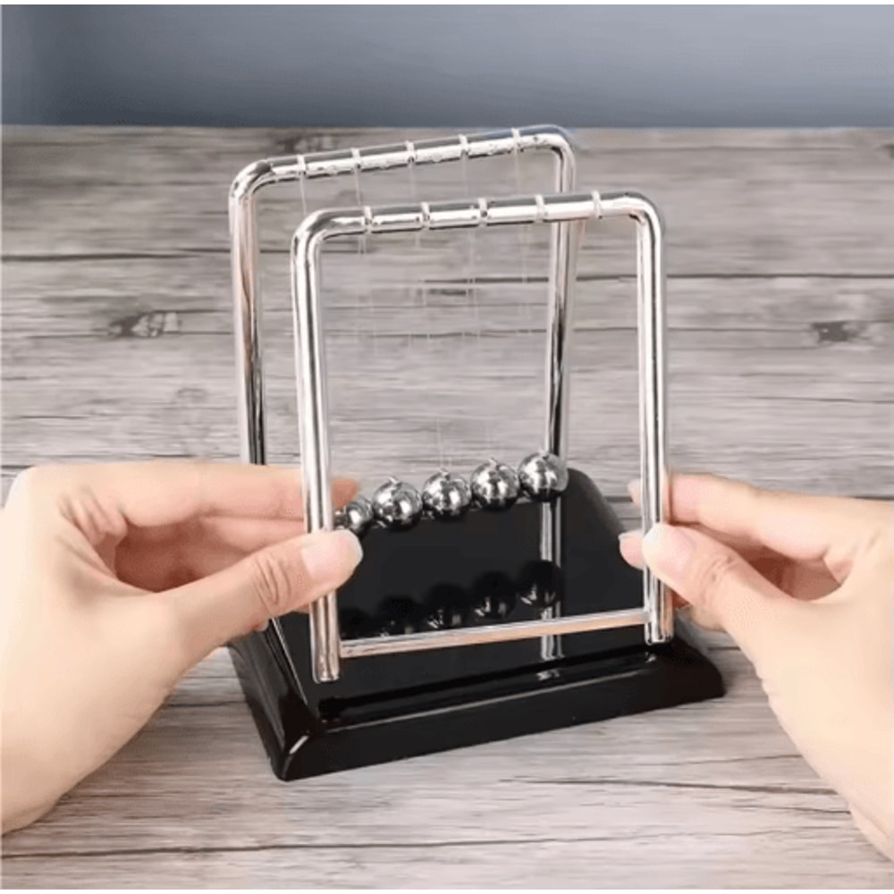 Momentum Flow Newtons Cradle Classic Physics Pendulum Desk Toy Decor 5