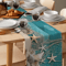 CoastalBreeze Beach Table Runner Starfish Ocean Linen Decor For Summer Dining 3
