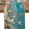 CoastalBreeze Beach Table Runner Starfish Ocean Linen Decor For Summer Dining 0