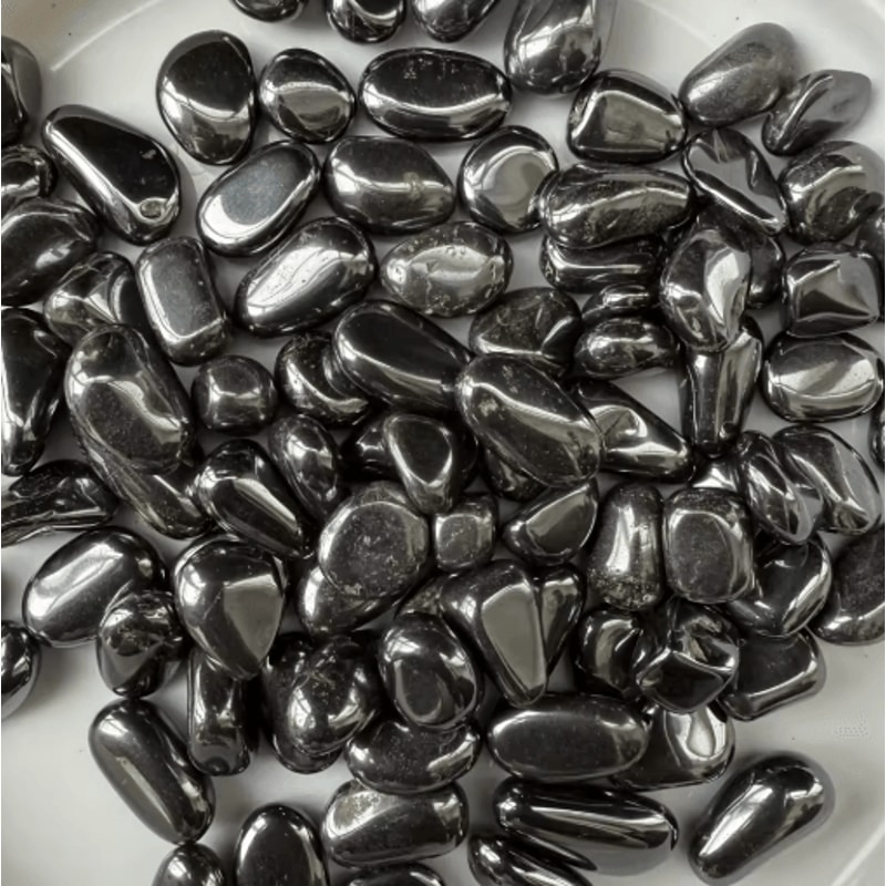 ObsidianShine Hematite Crystal Chips Polished Stones For Decor Crafting 1