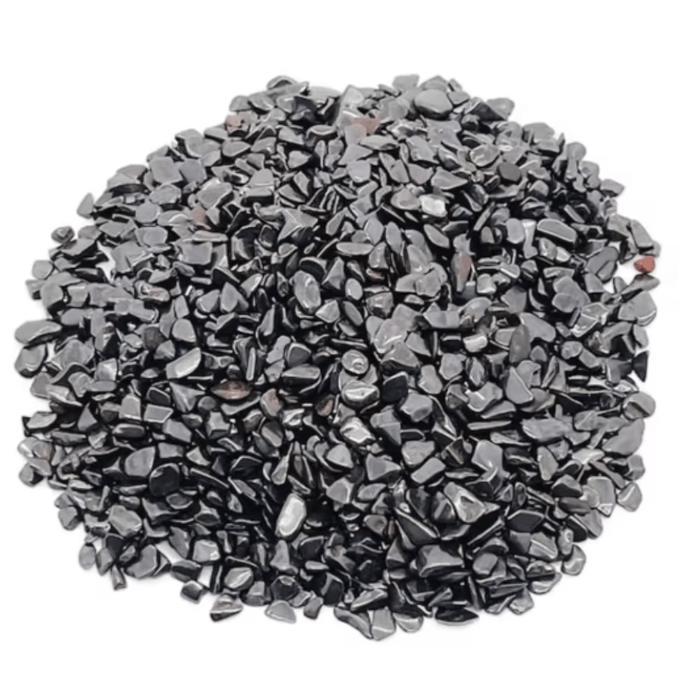ObsidianShine Hematite Crystal Chips Polished Stones For Decor Crafting 2