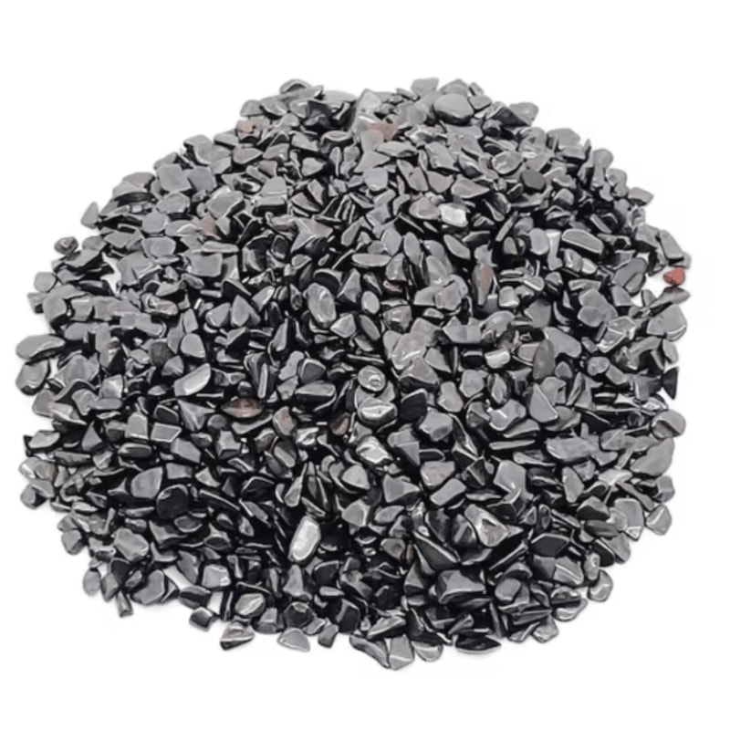 ObsidianShine Hematite Crystal Chips Polished Stones For Decor Crafting 2