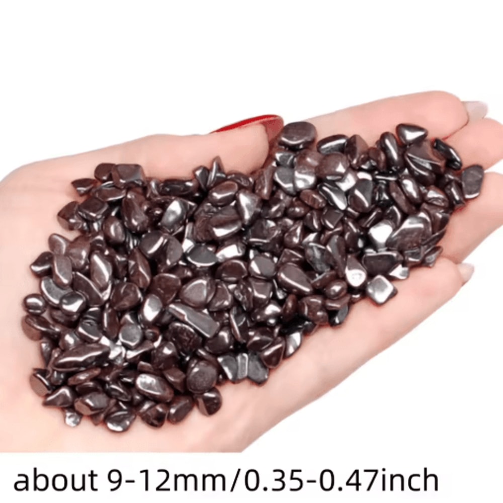 ObsidianShine Hematite Crystal Chips Polished Stones For Decor Crafting 3