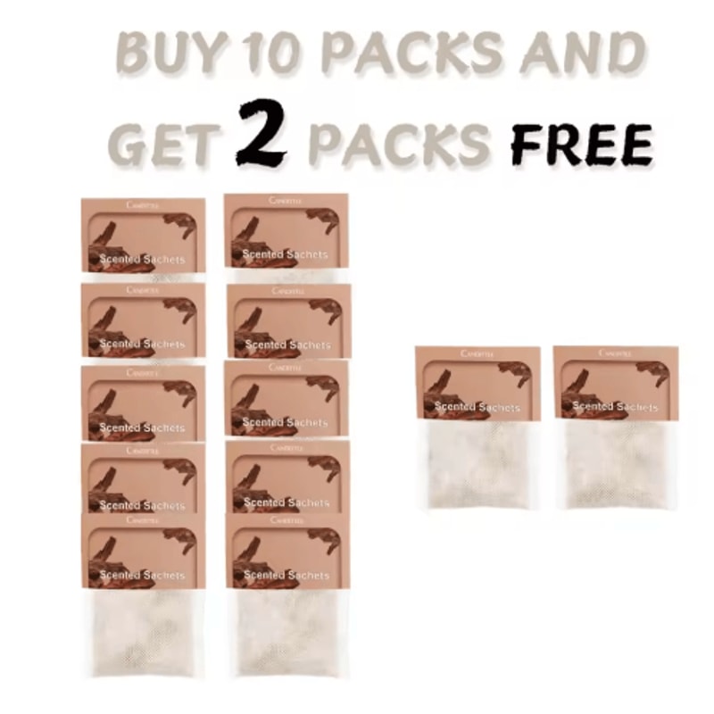 Hanging Scented Sachet For Closet Wardrobe Long Lasting Air Freshener With Hook 6