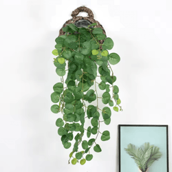 artificial eucalyptus hanging vines realistic wall hanging greenery for home & balcony decor