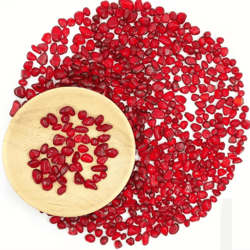 red glass gravel decorative chips vibrant vase filler & aquarium accent stones