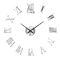 Large 3D DIY Wall Clock Luminous Silent Wall Clock Stickers For Modern Living Room Decor 18