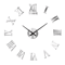 Large 3D DIY Wall Clock Luminous Silent Wall Clock Stickers For Modern Living Room Decor 18
