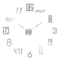 Large 3D DIY Wall Clock Luminous Silent Wall Clock Stickers For Modern Living Room Decor 6