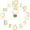 Large 3D DIY Wall Clock Luminous Silent Wall Clock Stickers For Modern Living Room Decor 9