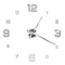 Large 3D DIY Wall Clock Luminous Silent Wall Clock Stickers For Modern Living Room Decor 26