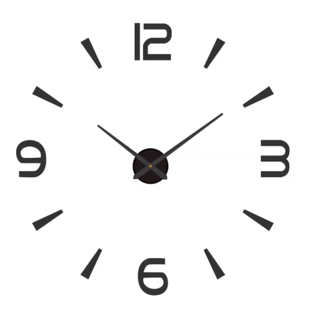 Large 3D DIY Wall Clock Luminous Silent Wall Clock Stickers For Modern Living Room Decor 28