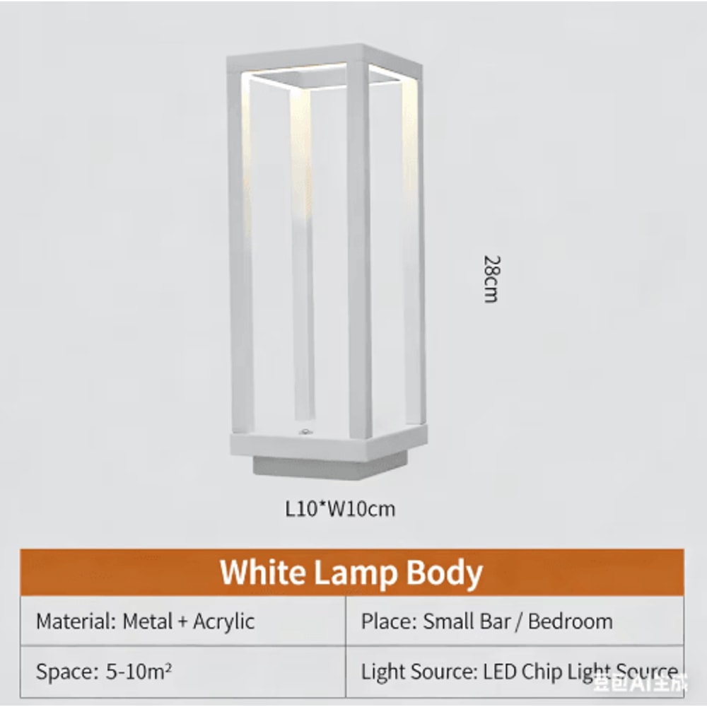 Modern European Rechargeable LED Table Lamp Wireless Ambient Lighting For Home Restaurant Decor 6