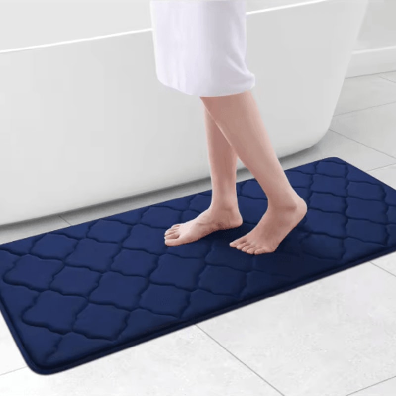 Homaxy Memory Foam Bath Mat NonSlip Absorbent Bathroom Rug With Machine Washable Design 12