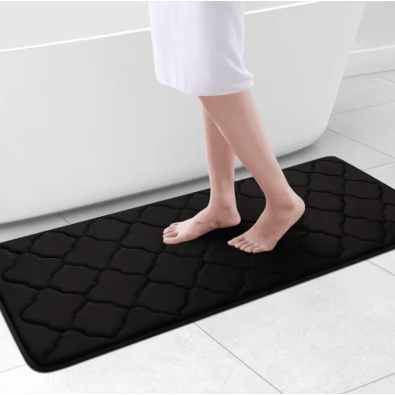 Homaxy Memory Foam Bath Mat NonSlip Absorbent Bathroom Rug With Machine Washable Design 13