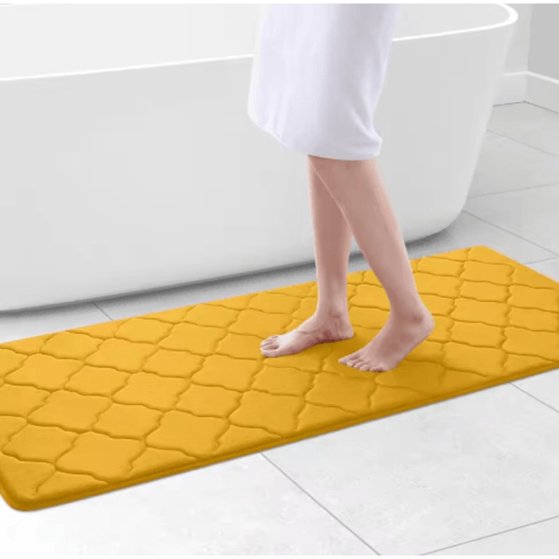 Homaxy Memory Foam Bath Mat NonSlip Absorbent Bathroom Rug With Machine Washable Design 15