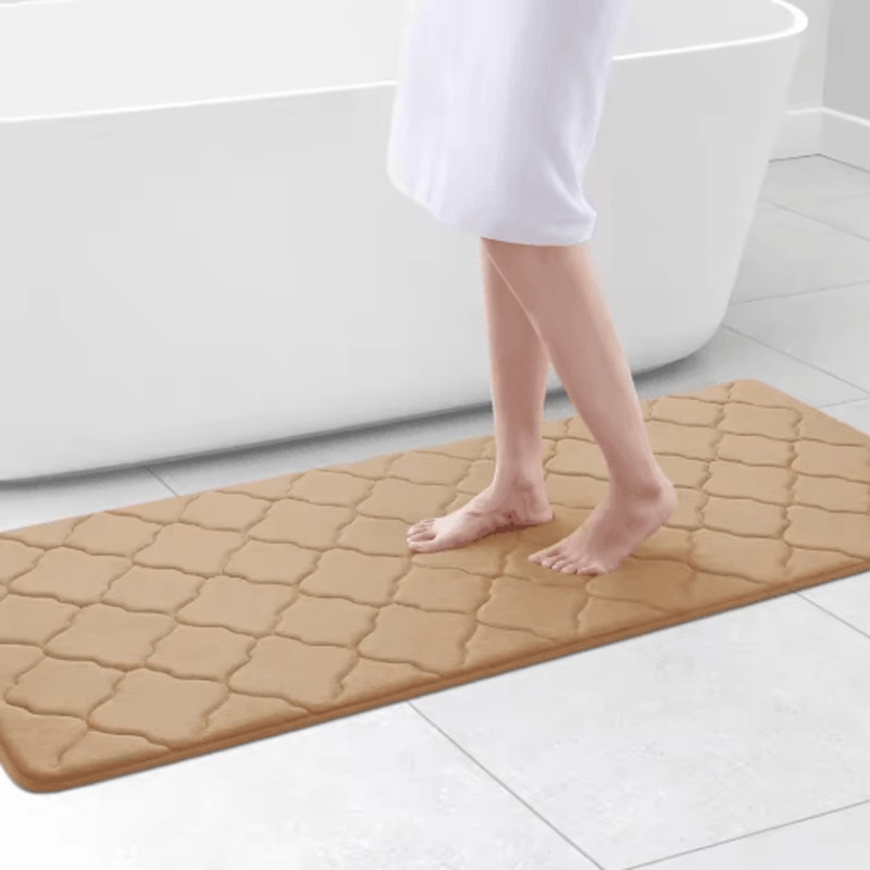 Homaxy Memory Foam Bath Mat NonSlip Absorbent Bathroom Rug With Machine Washable Design 16