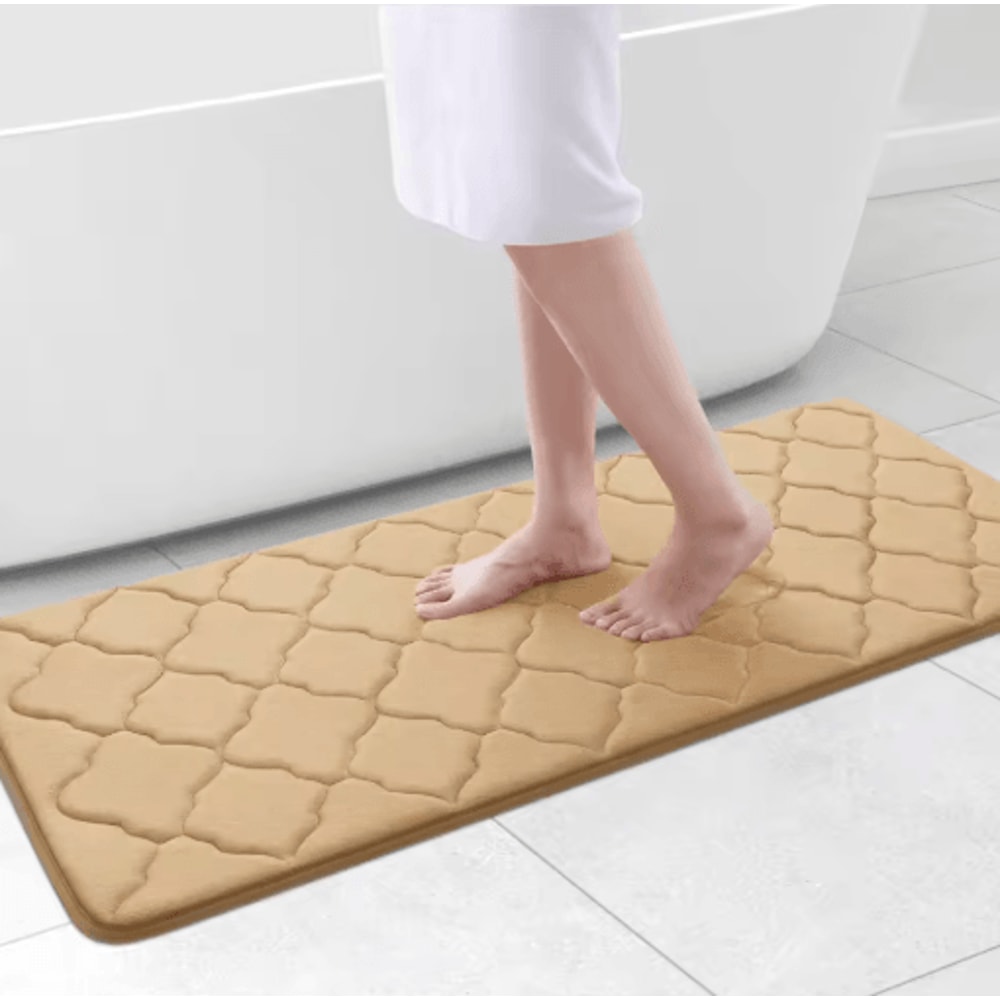 Homaxy Memory Foam Bath Mat NonSlip Absorbent Bathroom Rug With Machine Washable Design 17