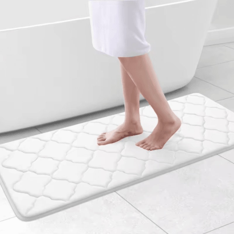 Homaxy Memory Foam Bath Mat NonSlip Absorbent Bathroom Rug With Machine Washable Design 18
