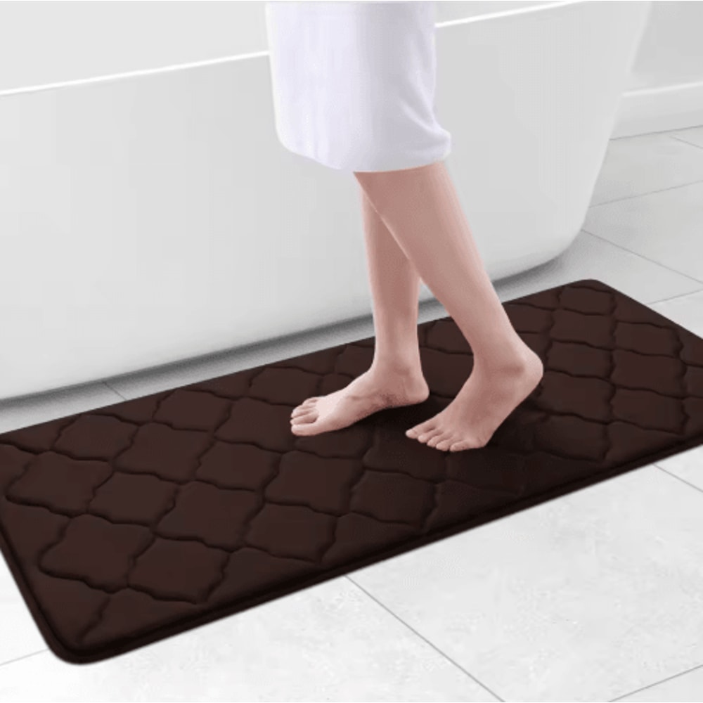 Homaxy Memory Foam Bath Mat NonSlip Absorbent Bathroom Rug With Machine Washable Design 19