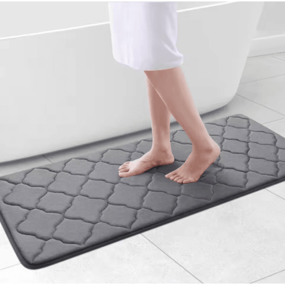 Homaxy Memory Foam Bath Mat NonSlip Absorbent Bathroom Rug With Machine Washable Design 20