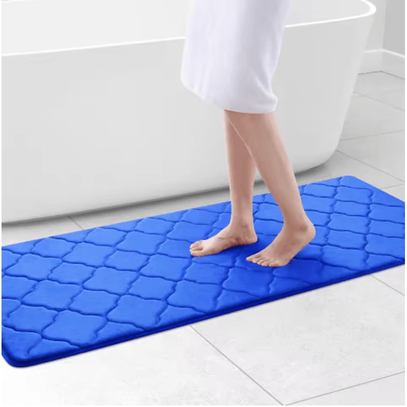 Homaxy Memory Foam Bath Mat NonSlip Absorbent Bathroom Rug With Machine Washable Design 7