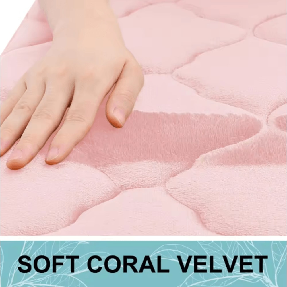 Homaxy Memory Foam Bath Mat NonSlip Absorbent Bathroom Rug With Machine Washable Design 22