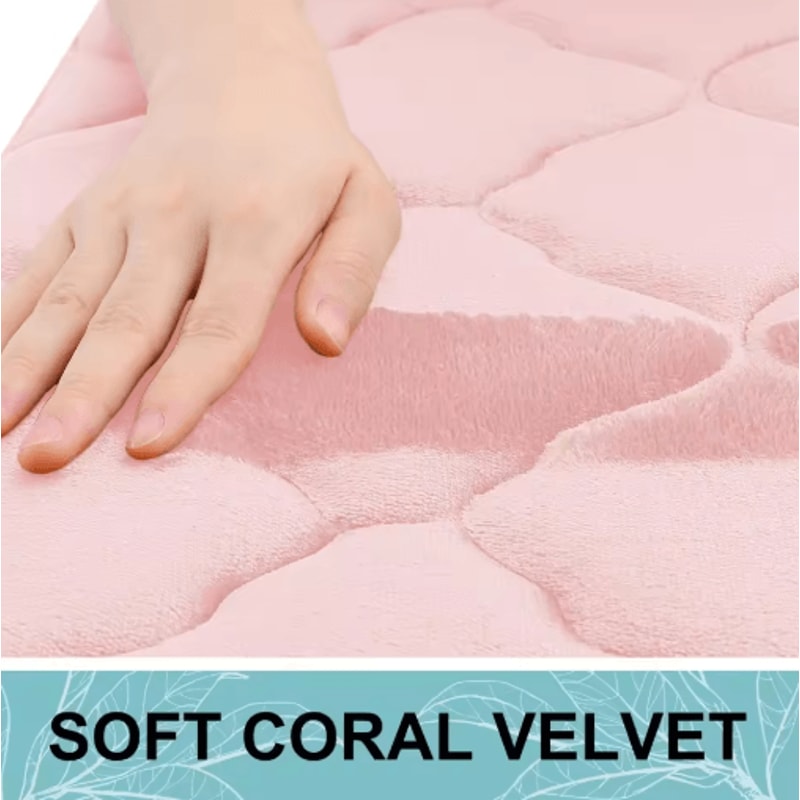 Homaxy Memory Foam Bath Mat NonSlip Absorbent Bathroom Rug With Machine Washable Design 22