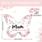 Butterfly Acrylic Plaque Gift For Mum Elegant Keepsake For Birthdays Mothers Day 5