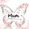 Butterfly Acrylic Plaque Gift For Mum Elegant Keepsake For Birthdays Mothers Day 0