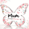 Butterfly Acrylic Plaque Gift For Mum Elegant Keepsake For Birthdays Mothers Day 0