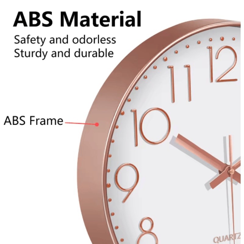 Minimalist 3D Quartz Wall Clock Silent Modern Digital Style For Living Room Office 8