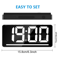 Large Display Digital Alarm Clock LED Desk Clock With Temperature Night Light 3