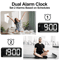Large Display Digital Alarm Clock LED Desk Clock With Temperature Night Light 7
