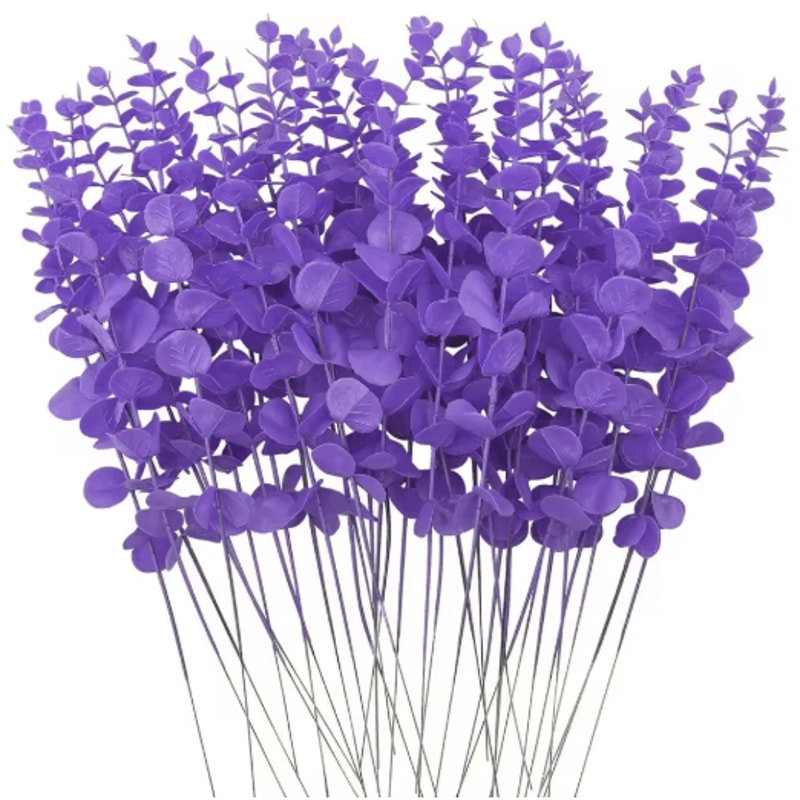 Artificial Eucalyptus Leaves Bulk Set Realistic Greenery For DIY Decor Crafts Events 0